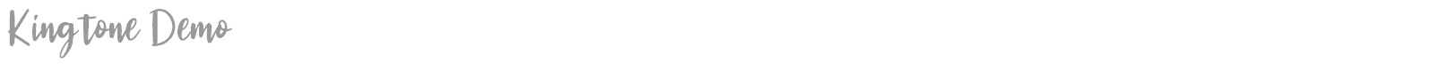 Kingtone font preview